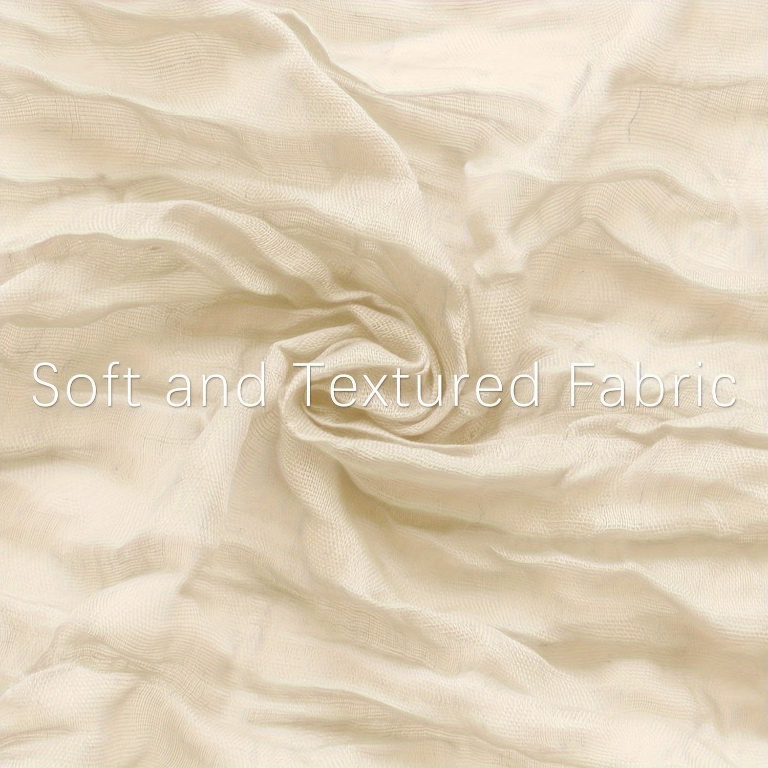 Balinese Pleated Table Runner Beige Fabric for Holiday and Wedding Decor