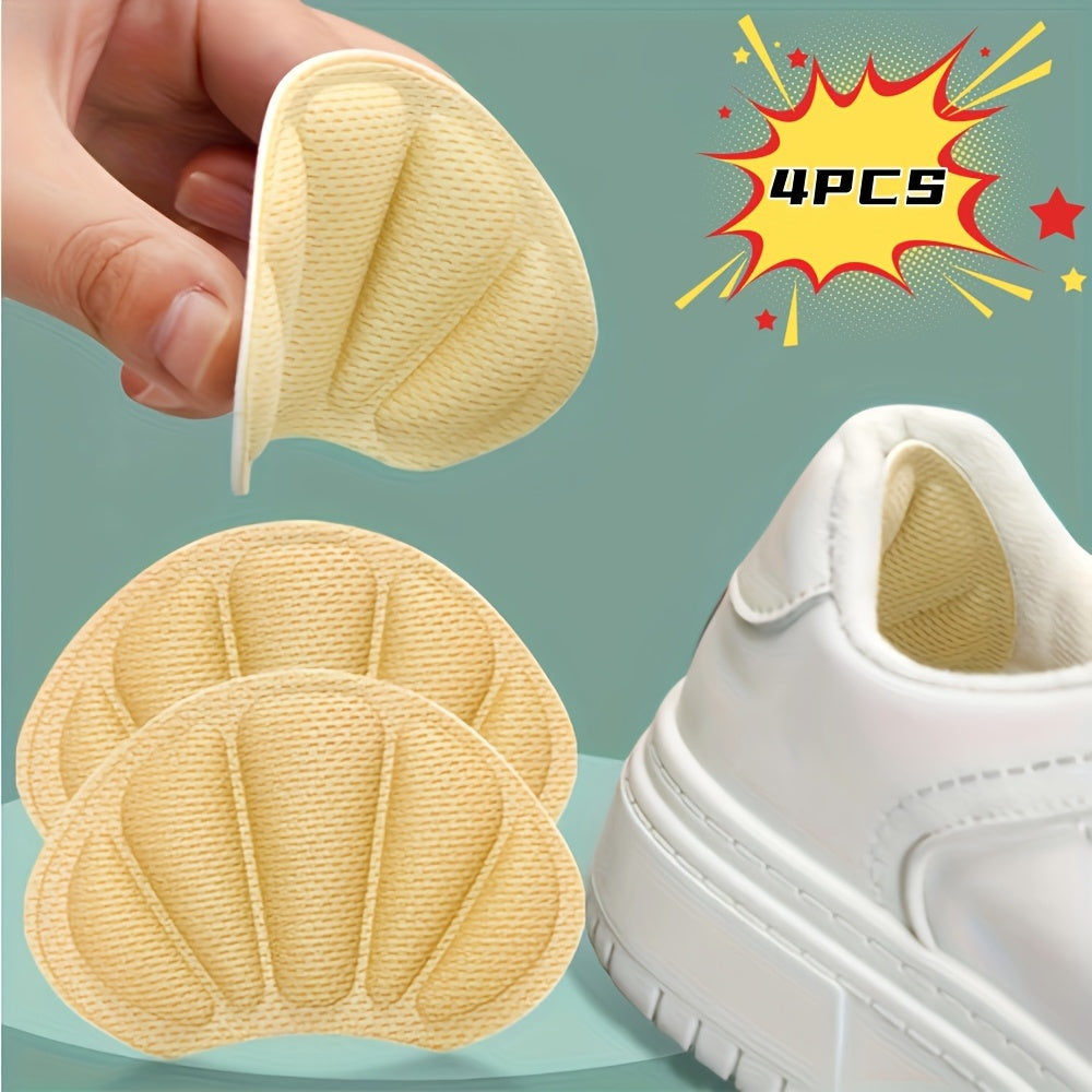 Unisex Heel Protector Pads Sticky Cushions for Shoes, Comfortable, Reusable