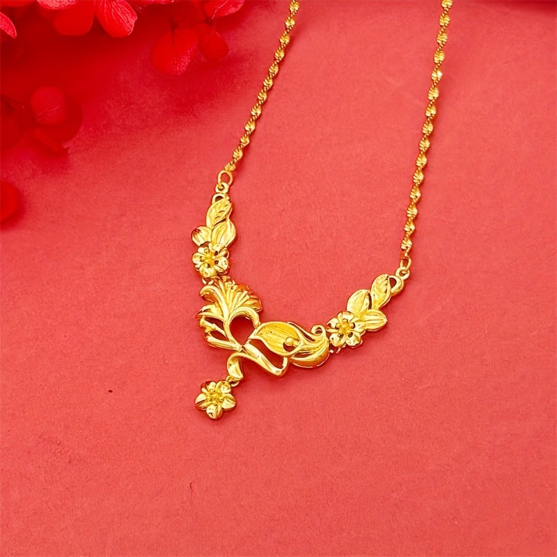 Gold Plated Necklace Set for Women Elegant Jewelry for Weddings and Gifts