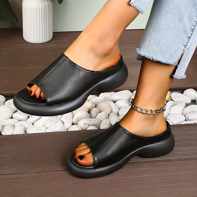 Women's Soft Sole Flat Slide Flip-Flops for Summer, Non-Slip Outdoors