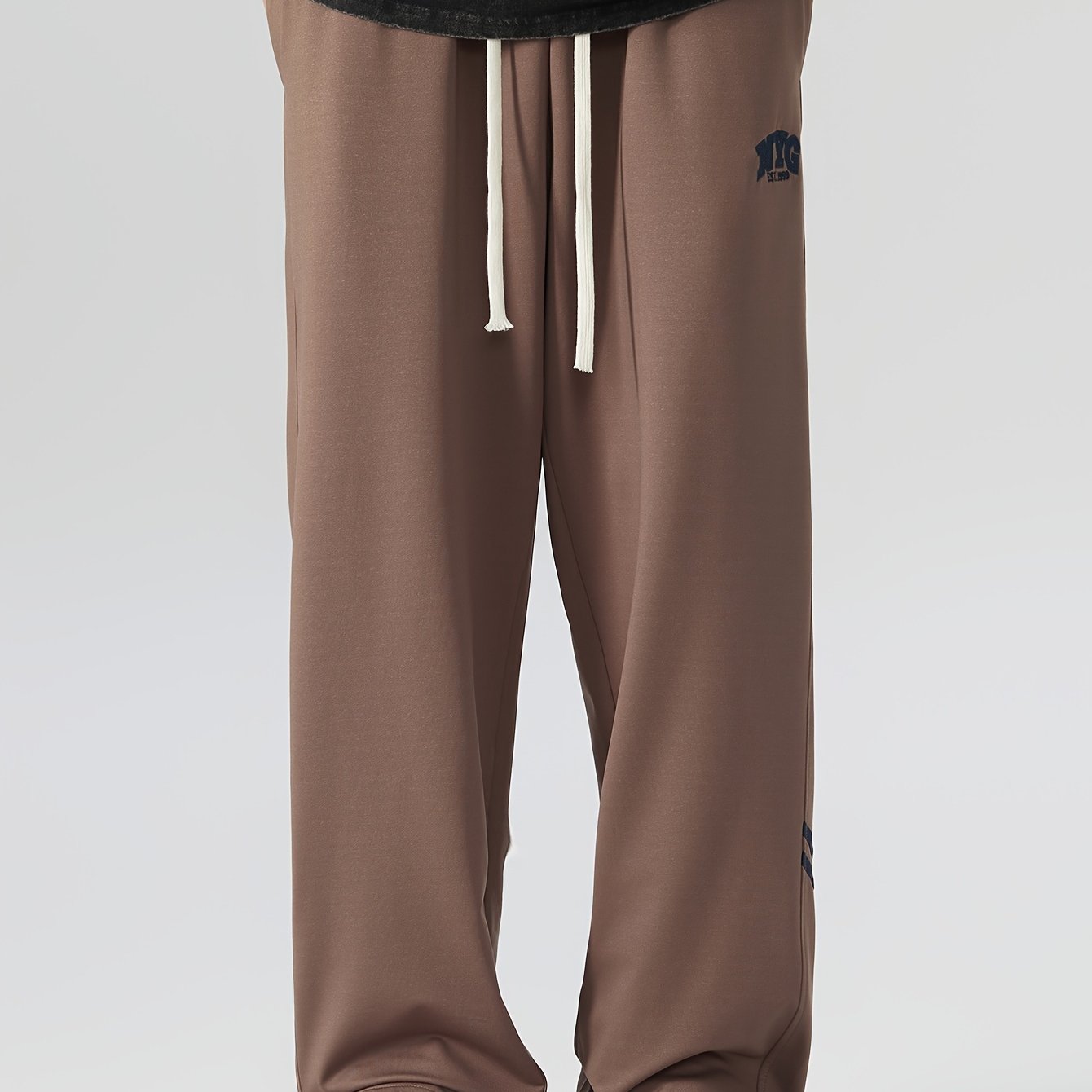 Men's Plus Size Joggers Loose Fit Geometric Knit Fabric All-Season Sports Pants