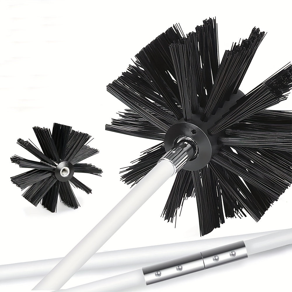 Durable Extendable Plastic Cleaning Brush for Chimneys Hoods Boilers