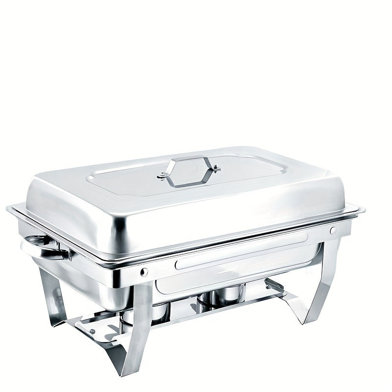 Stainless Steel Buffet Chafing Dishes Set with Lid for Catering and Home Use