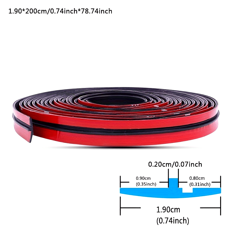 Car Sealing Strip Durable Rubber Black Auto Trunk Door Edge Trim