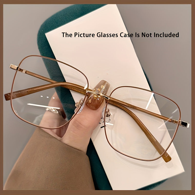 Ayollar uchun katta ramkali retseptli ko‘zoynaklar qisqa ko‘rish uchun yumshoq uslubda