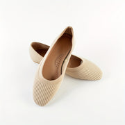 Women's Slip-On Ballet Flats Breathable Knit Black Lightweight Comfort