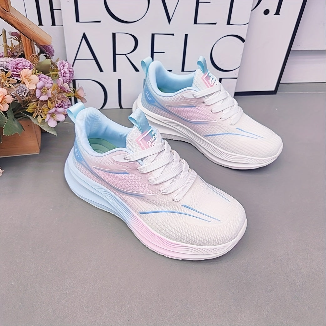 Unisex Breathable Mesh Running Shoes Soft EVA Cushioning All-Season Sport Sneakers