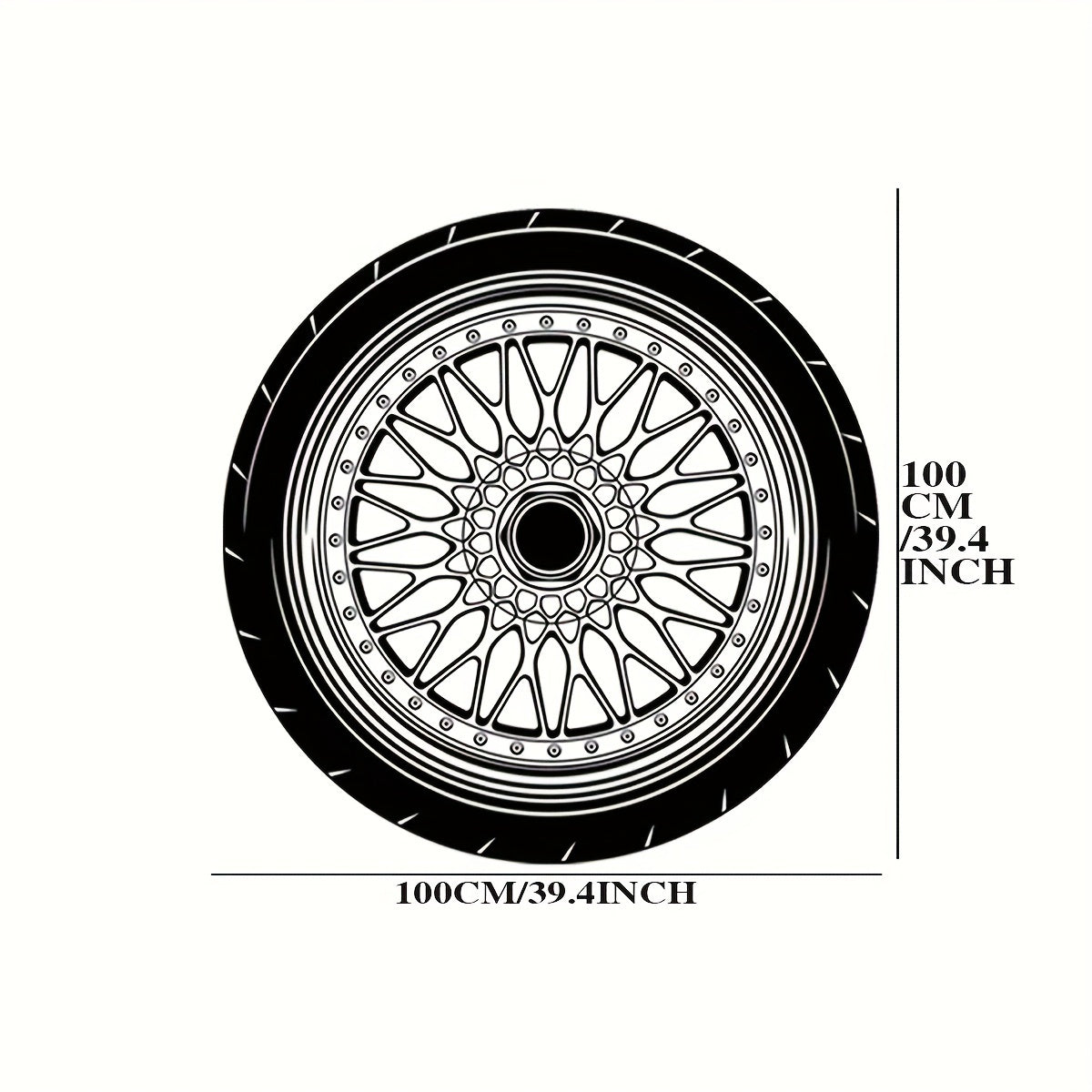 Прибрежный круглый коврик для ремонта 6 мм кристальный бархат противоскользящий с золотой каймой