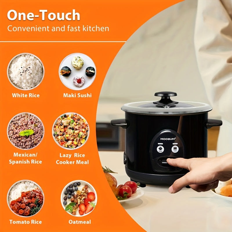 G'ovurilgan pishirgich, 0.6L sig'imi, 1-3 kishi uchun, Saqlash funktsiyasi, qoshiq va o'lchov stakan bilan.