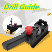 Portable Woodworking Doweling Jig Kit for Accurate Hole Drilling Plastic