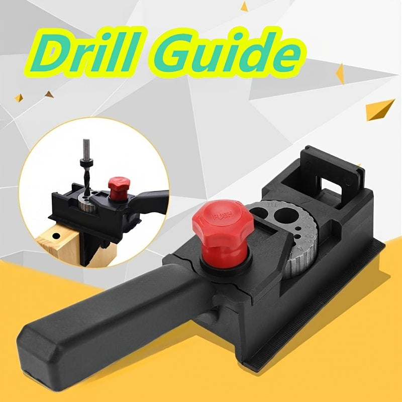 Portable Woodworking Doweling Jig Kit for Accurate Hole Drilling Plastic