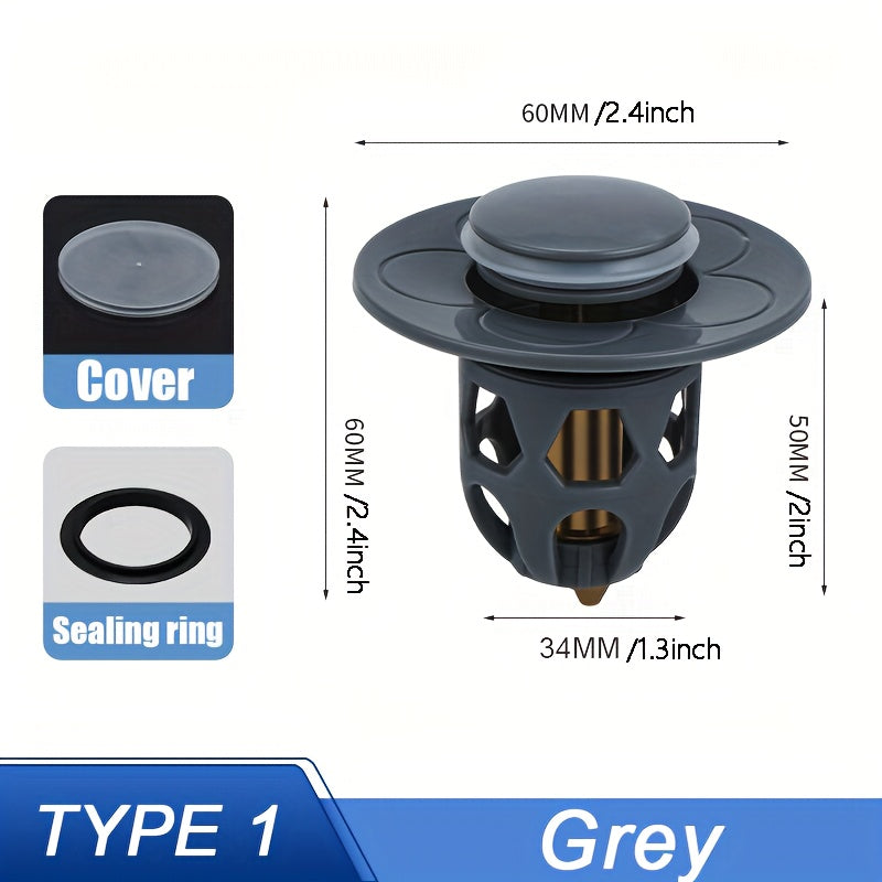 Stainless Steel Sink Drain Cover for Bathroom and Kitchen Hair Debris Stopper