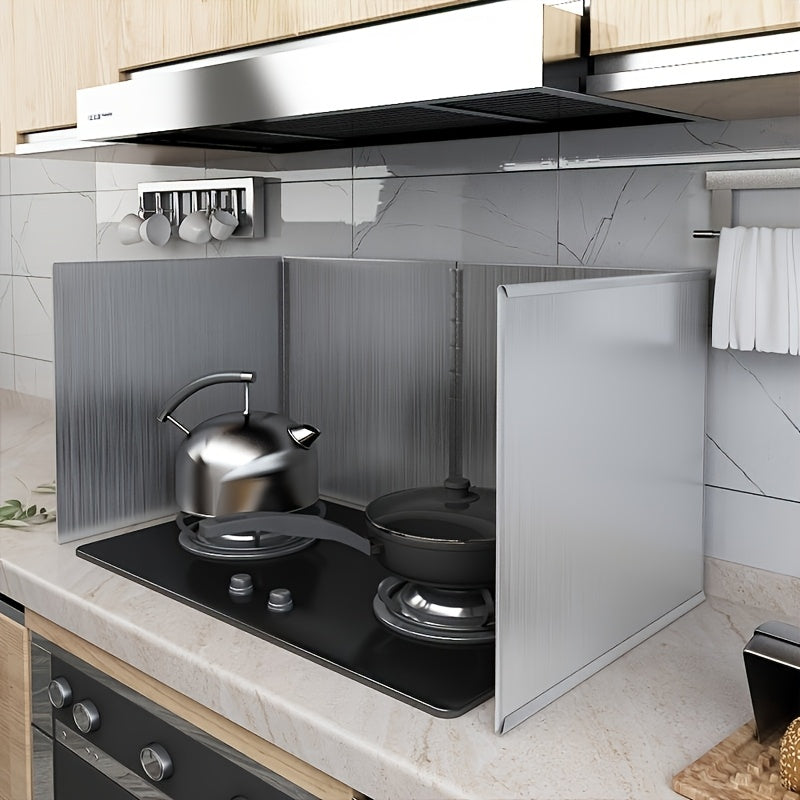 Stainless Steel Kitchen Oil Splatter Guard for Stove and Countertop Protection