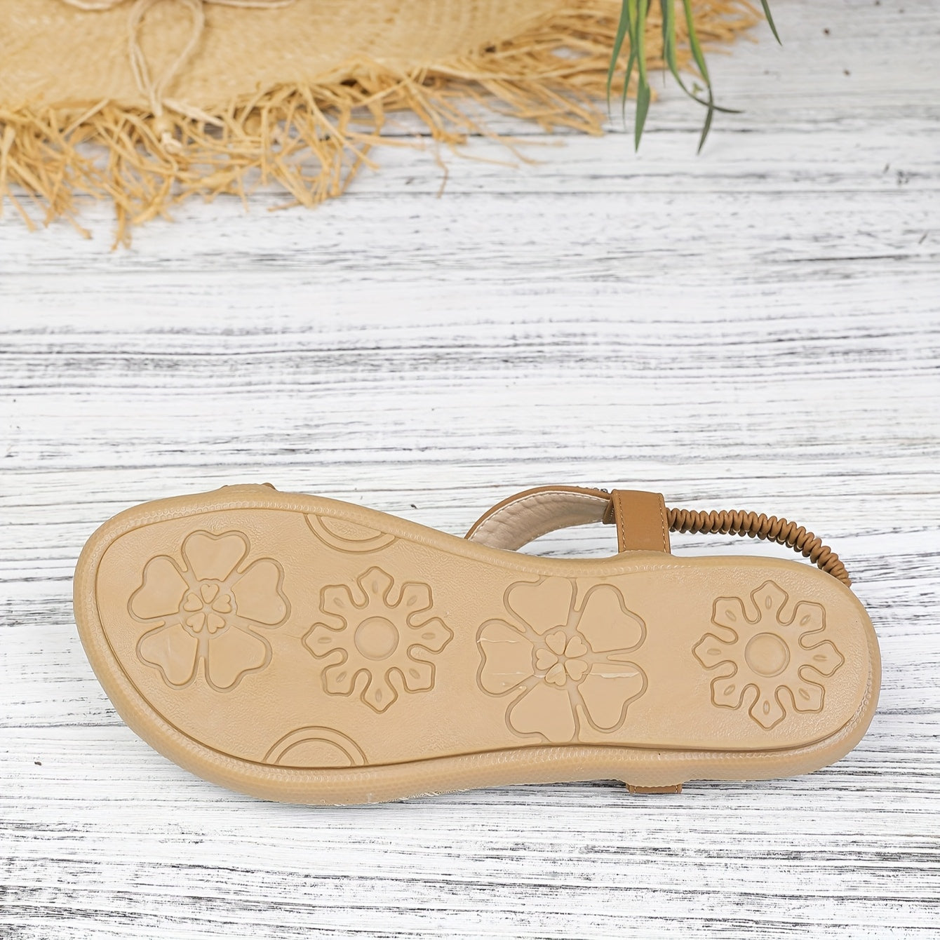 Women's Bohemian Sandals Lightweight Open-Toe Flat Casual Summer Beach