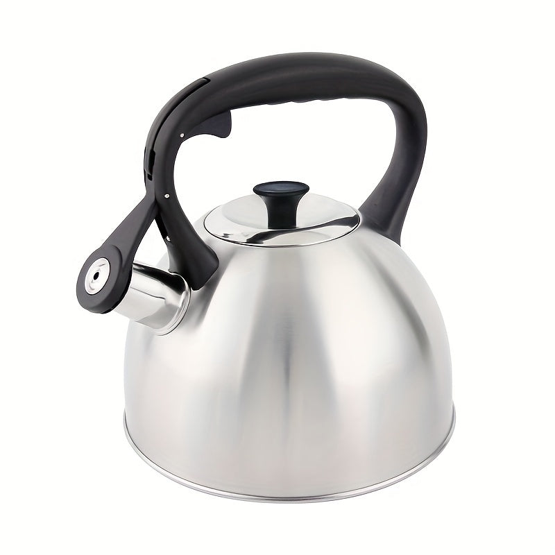 Sand Color 2.5L Stainless Steel Teapot Kettle with Whistle for Gas Stoves