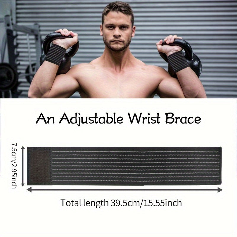 Adult Wrist Brace Compression Strap Adjustable Breathable Black