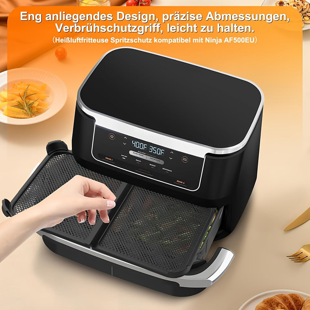 Silicone splatter guard for air fryer foldable non-foldable mesh liners for mess-free cooking