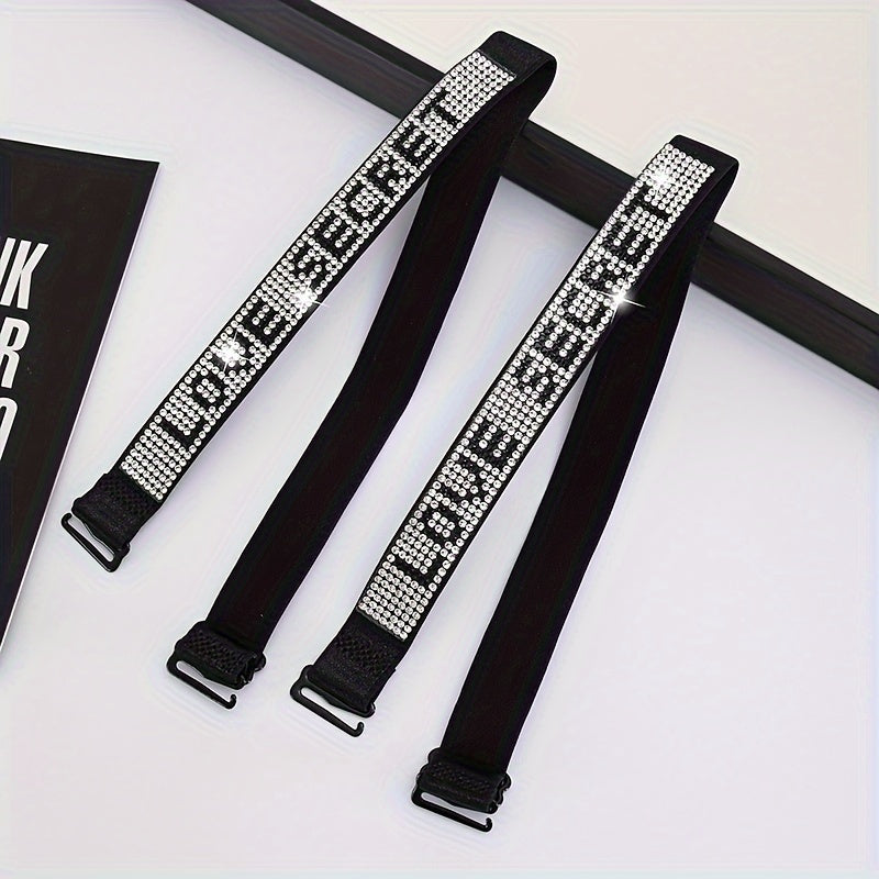 Correas de sujetador con pedrería ajustables para mujer, accesorios de lencería invisibles