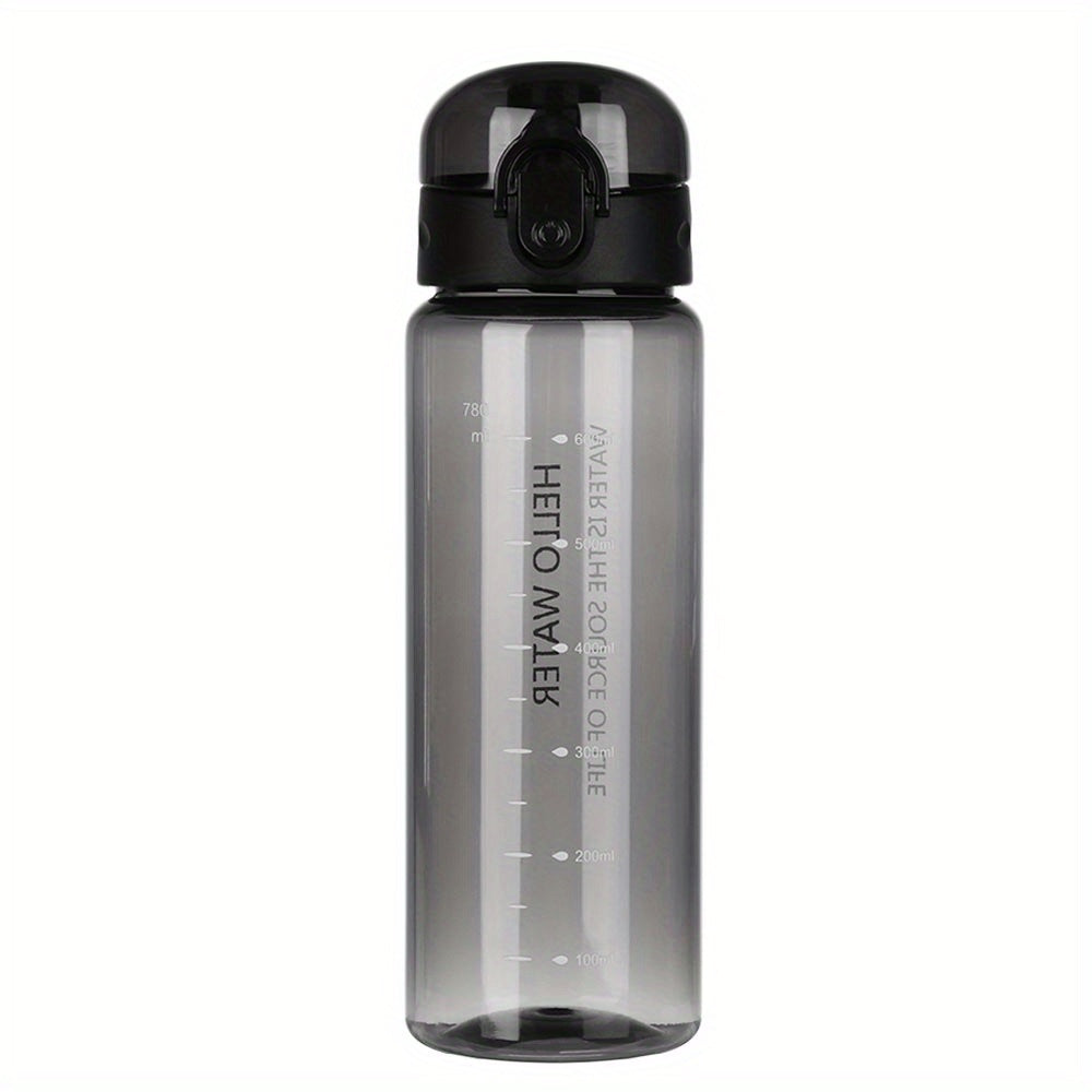 Water Bottle 780ml Leakproof Clear for Gym Travel