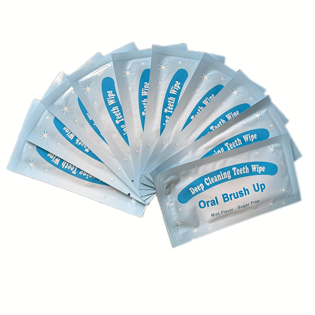 Disposable Finger Tooth Wipes 10 Pack Portable Oral Cleaning Travel Essentials
