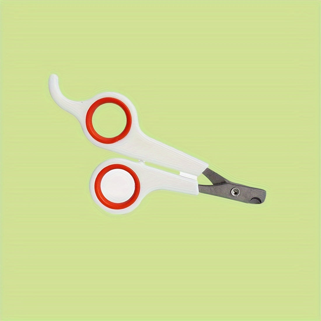 Kichik uy hayvonlari uchun qulay tutqichli zanglamas po'latdan yasalgan tirnoq kesgichlar.