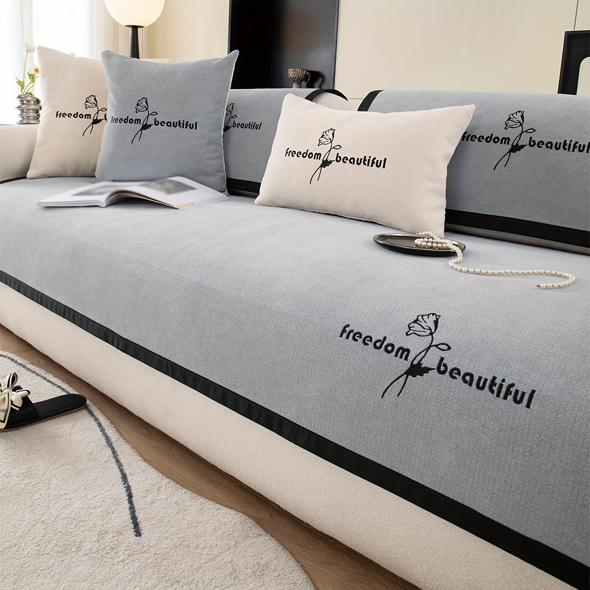 Современная накидка на диван из полиэстера для кресла, loveseat, 3-4 местного секционного