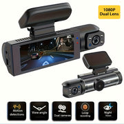 Car Dash Cam Front and Inside 1080P Night Vision Loop Recorder Wide Angle