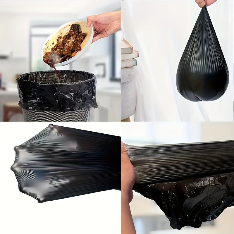100 Black Garbage Bags 180g Heavy Duty Trash Bags for Home Office Car