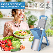 Vegetable Slicer Set with Multiple Blades for Kitchen Prep