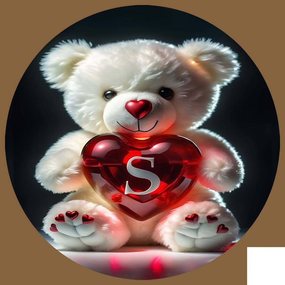 Animal Series Bear Alphabet Wooden Coaster for Drinks and Gifts