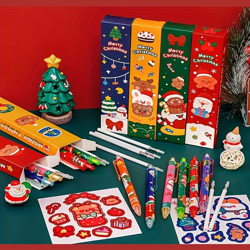 Christmas Stationery Set Creative Holiday Gift 5-Piece Cute Stationery Collection