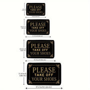 Bohemian Welcome Doormat Flannel Non-Slip Dirt-Resistant Indoor Rug