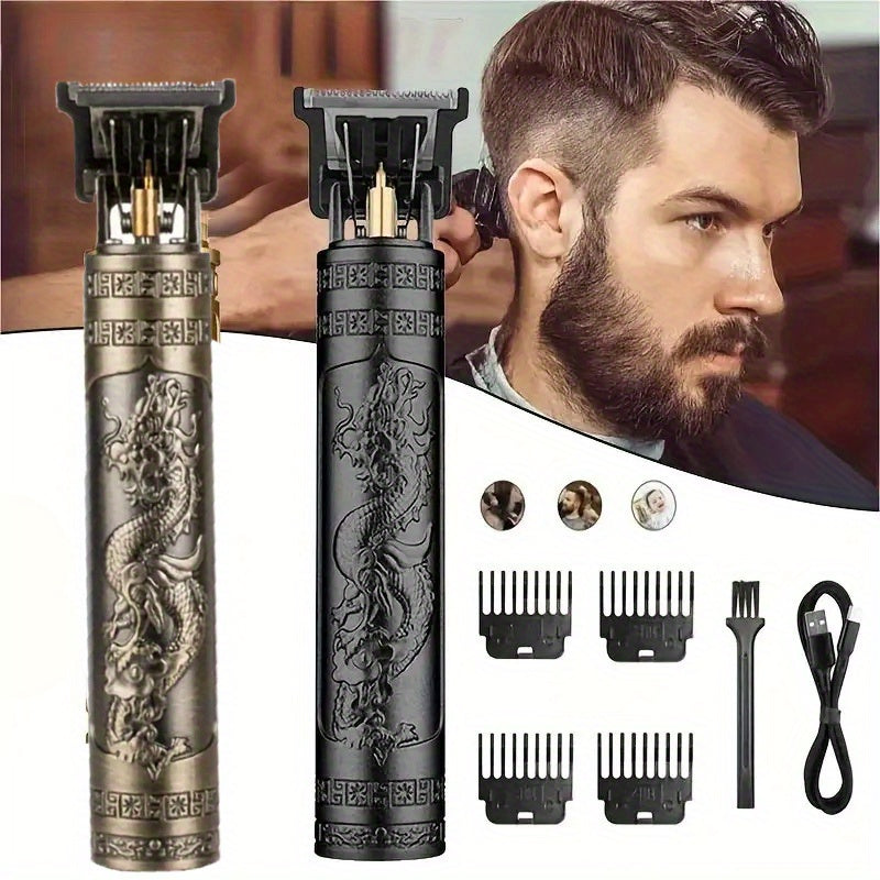 Men Electric Hair Clipper Rechargeable Lithium Battery With Detachable Combs