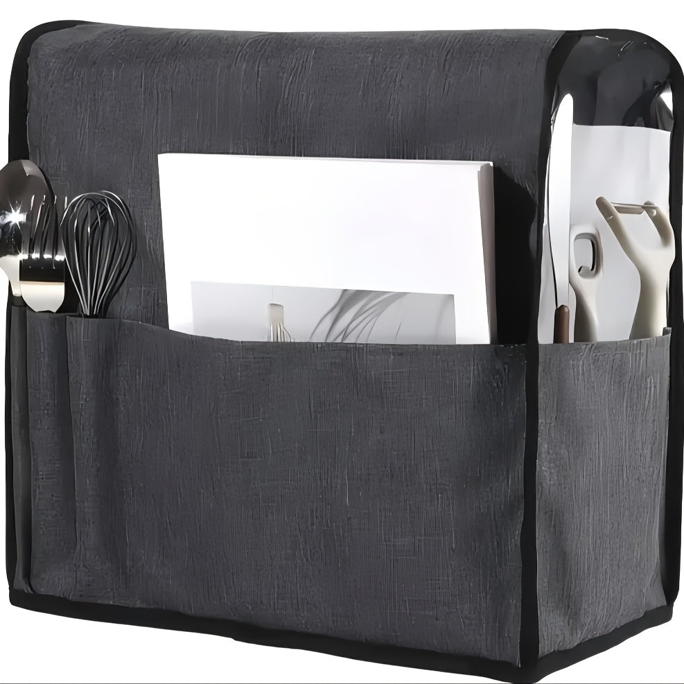 Qora PVC va Oxford mato Blender qopqog'i, suv o'tkazmaydigan chang o'tkazmaydigan, saqlash choʻntagi bilan