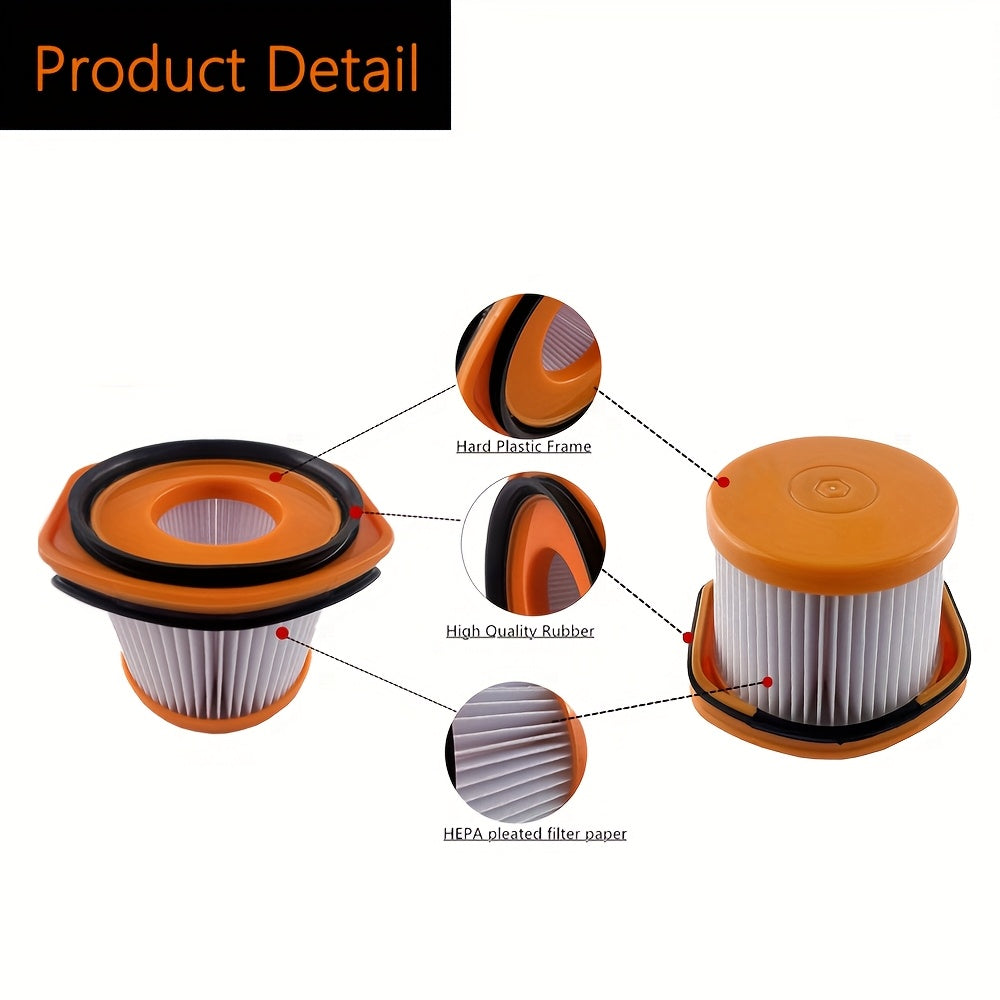 5-Pack Vacuum Filters for Wandvac Replacement Durable Plastic Paper Compatible Models