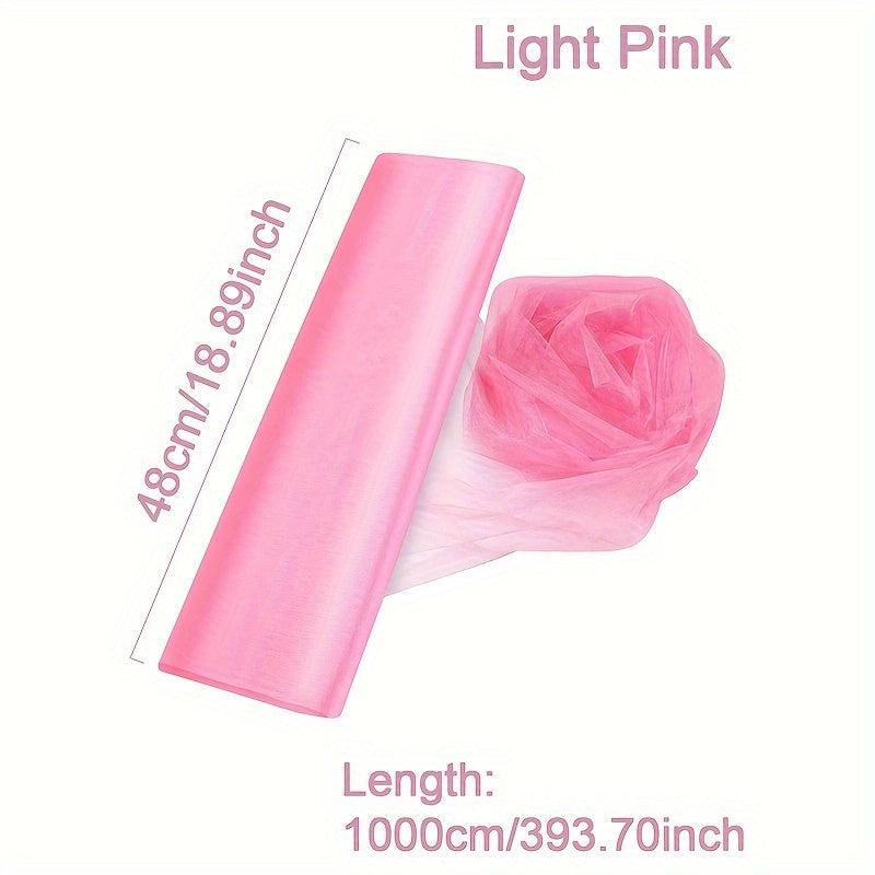 Vibrant Organza Tulle Sheer Backdrop Curtain 10m Colorful Swirl Patterns for Events