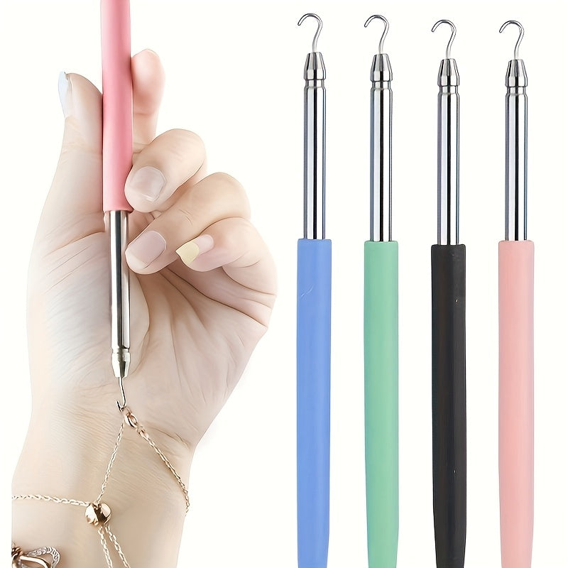 Women's Jewelry Tool Bracelet and Necklace Clasp Fastener with Multicolor Hooks