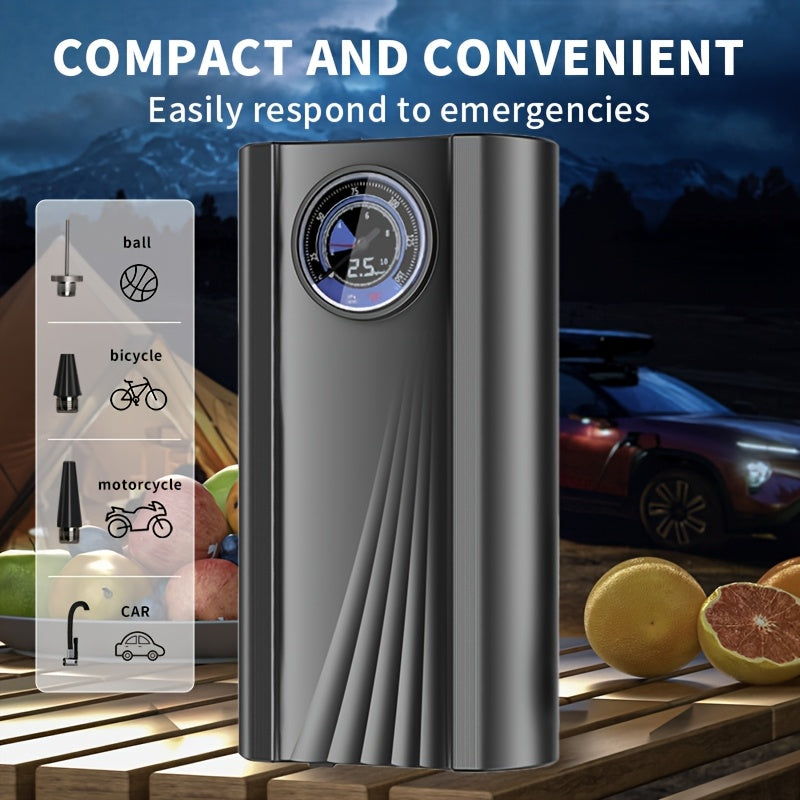 Portable Tire Inflator Air Compressor for Cars Bikes and Sports Equipment