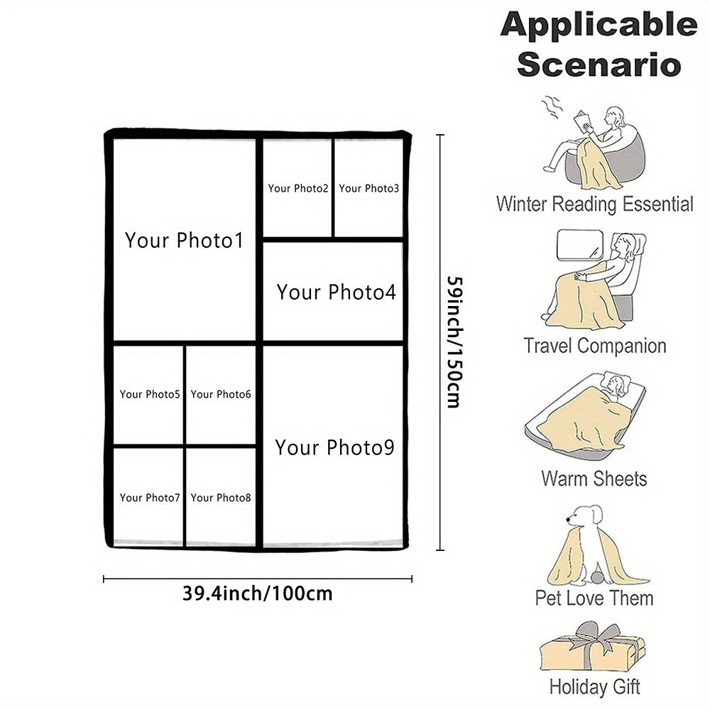 Personalized Couple Flannel Throw Blanket Soft Warm Gift for Couch Bed Camping