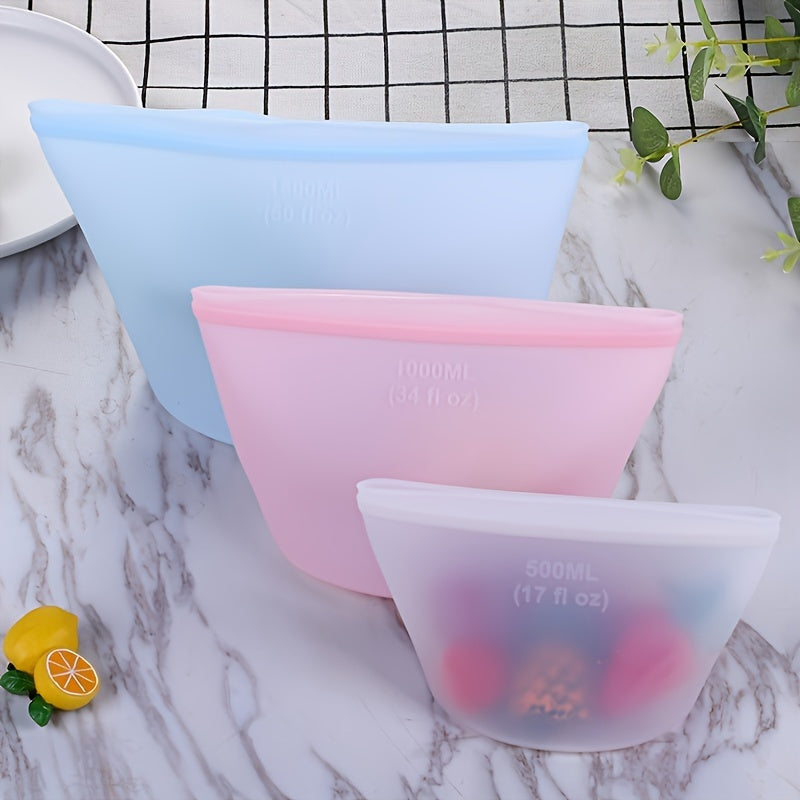 Silicone Food Storage Bag Reusable, BPA-Free, Microwave, Dishwasher, Freezer Safe, 1 Piece