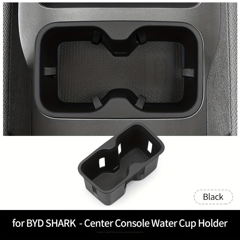 Center Console Cup Holder for Pickup Truck TPE Water Bottle Storage Shockproof Sleeve