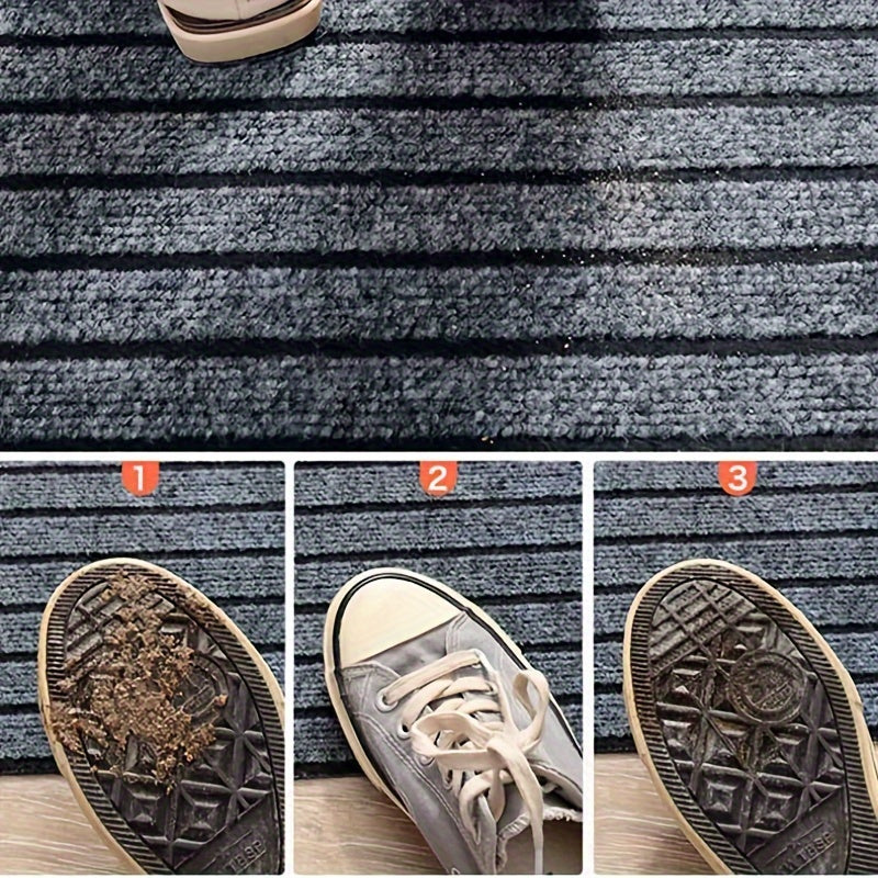 Customizable 60x90cm Absorbent Non-Slip Polyester Doormat for High Traffic Entryway