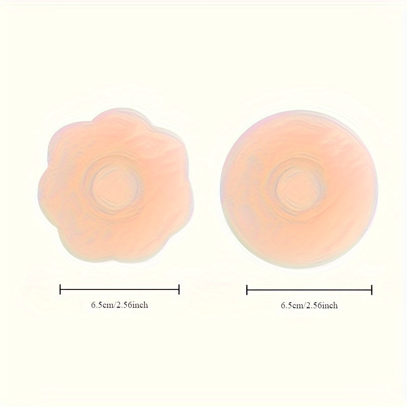 12-Pack Silicone Adhesive Bra Inserts Wireless Opaque Breast Forms for Low-Cut Dresses