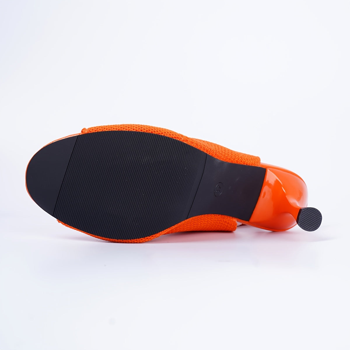 Women's Knit Open Toe High Heels Stiletto Pumps for Dresses