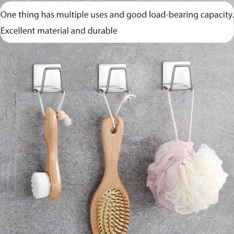 Ganchos de pared de metal sin taladro, fácil de instalar, organizador de cocina resistente y duradero