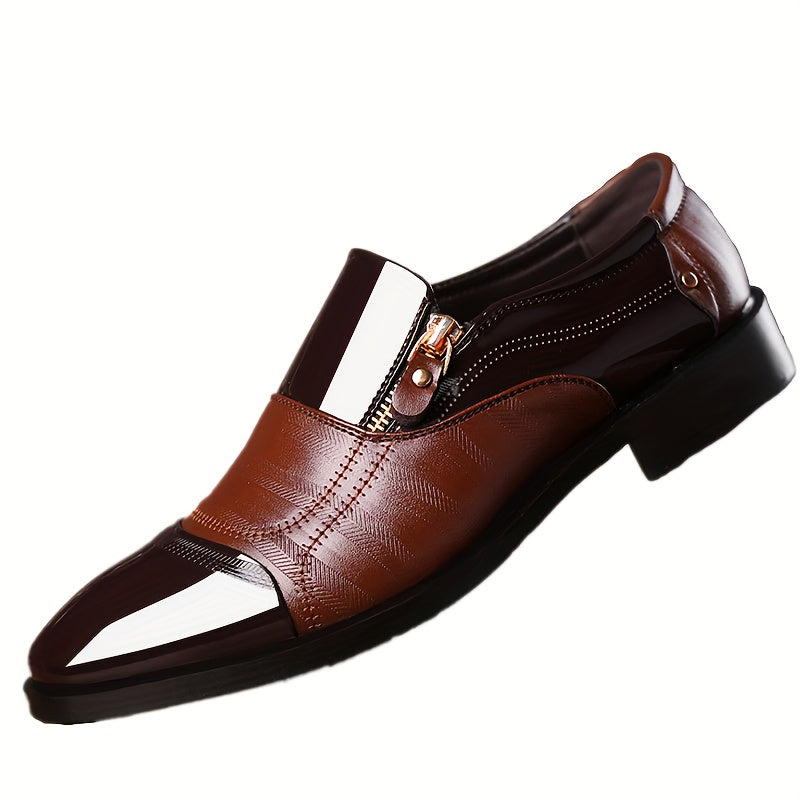 Men's Derby Shoes Leather Non-Slip Dress Shoes for Wedding Business