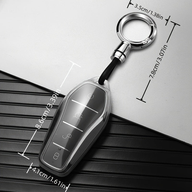 Unisex TPU Key Fob Cover for Electric Car Models, Slim Durable Protection