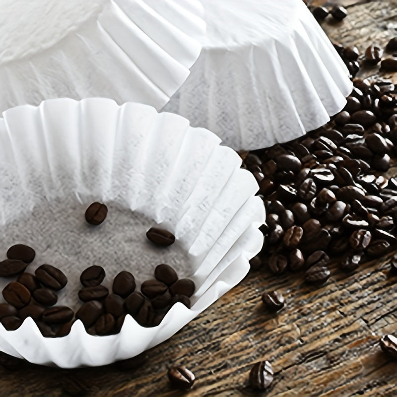 White Coffee Filters for 8-12 Cup Coffee Makers 100 or 200 Pack