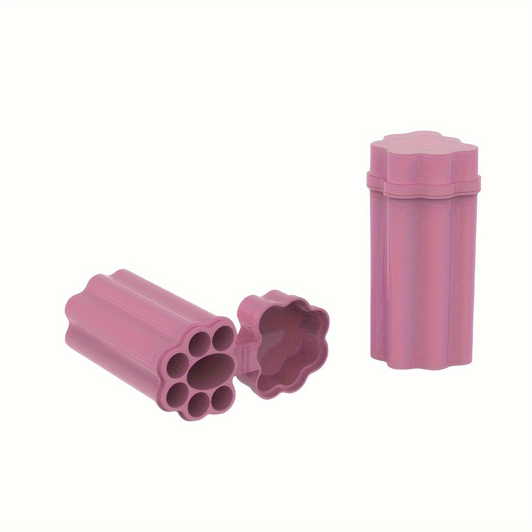 Розовая крышка-ящик для хранения с держателем для зажигалки для путешествий и дома