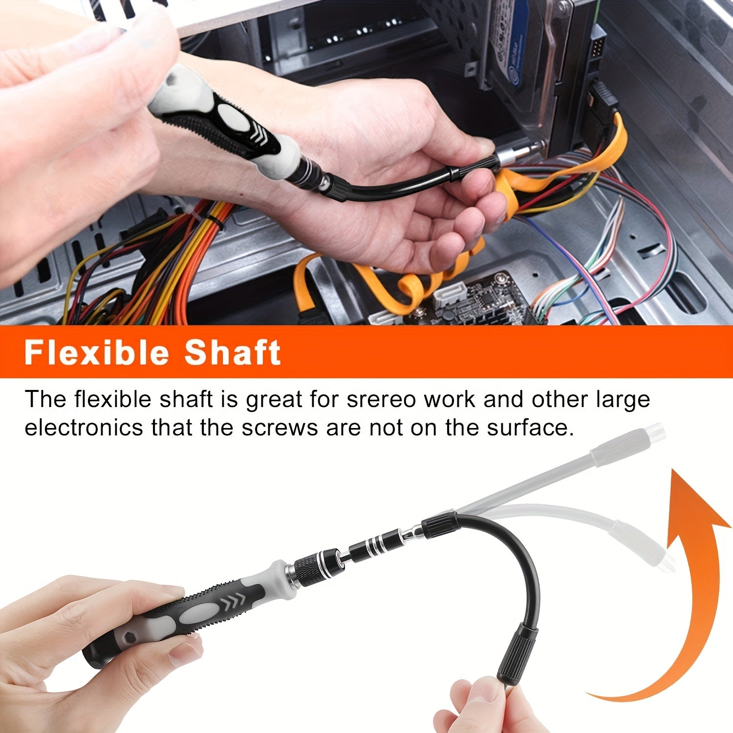 115 in 1 Precision Screwdriver Set for Electronics and Automotive Repair with Magnetic Handle